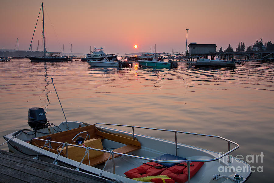 Southwest Harbor Sunrise Photograph by Susan Cole Kelly