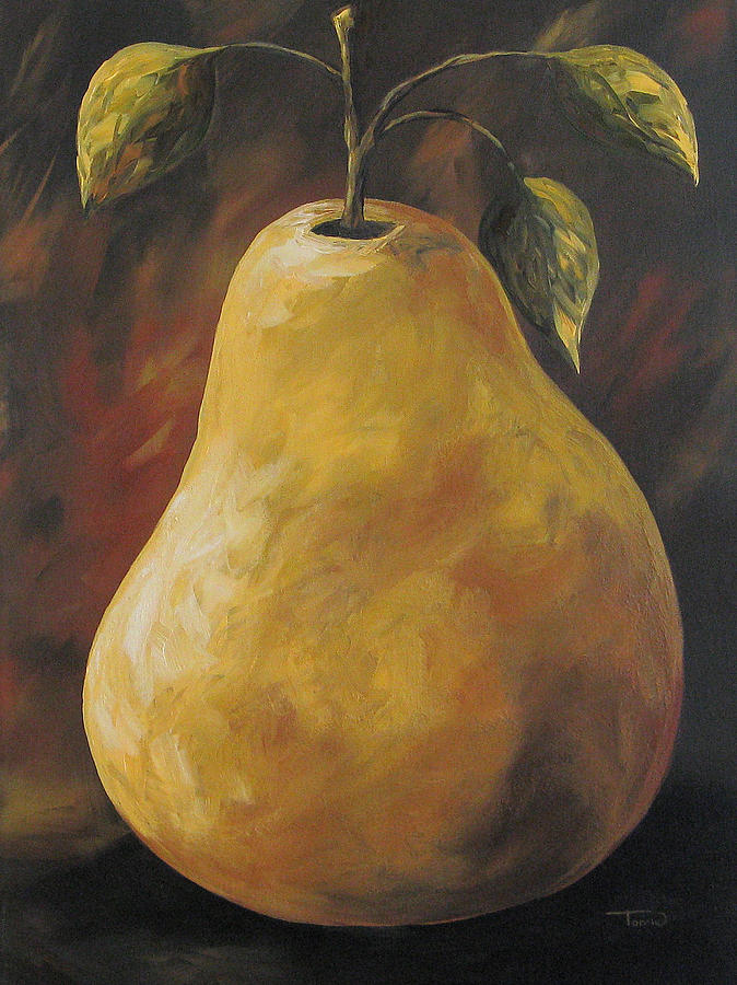Southwest Pear Painting by Torrie Smiley