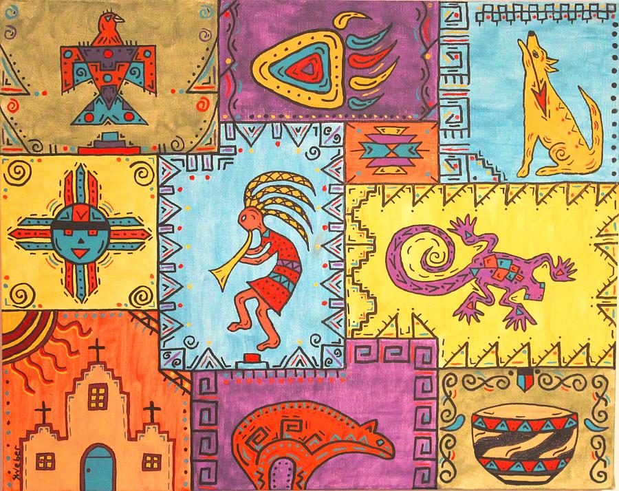 Southwest Sampler Painting by Susie WEBER