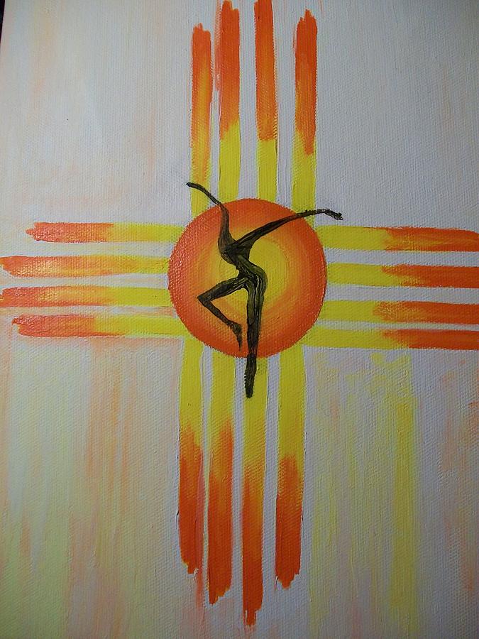Southwest Sun Dancer Painting by Laurette Escobar