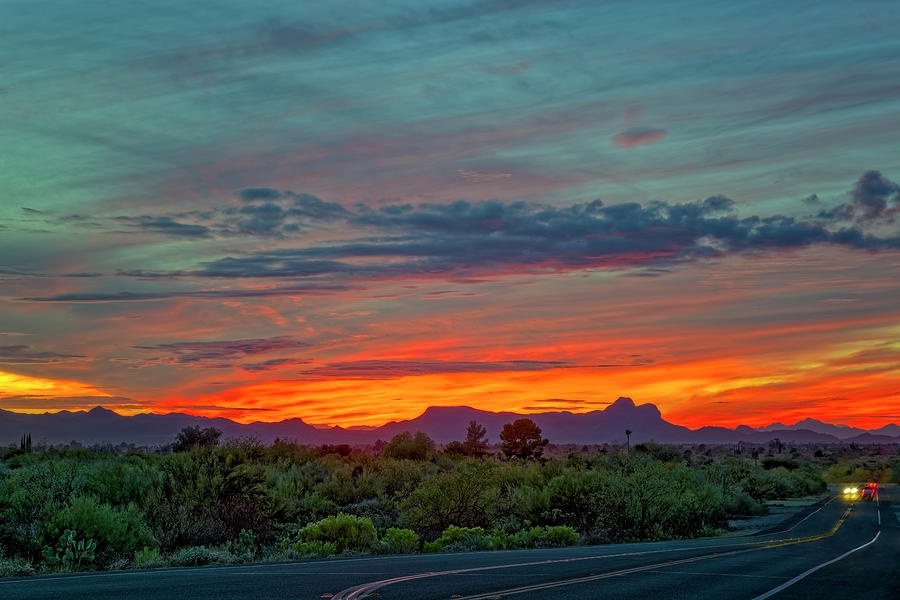Southwest Sunset h1836 Photograph by Mark Myhaver