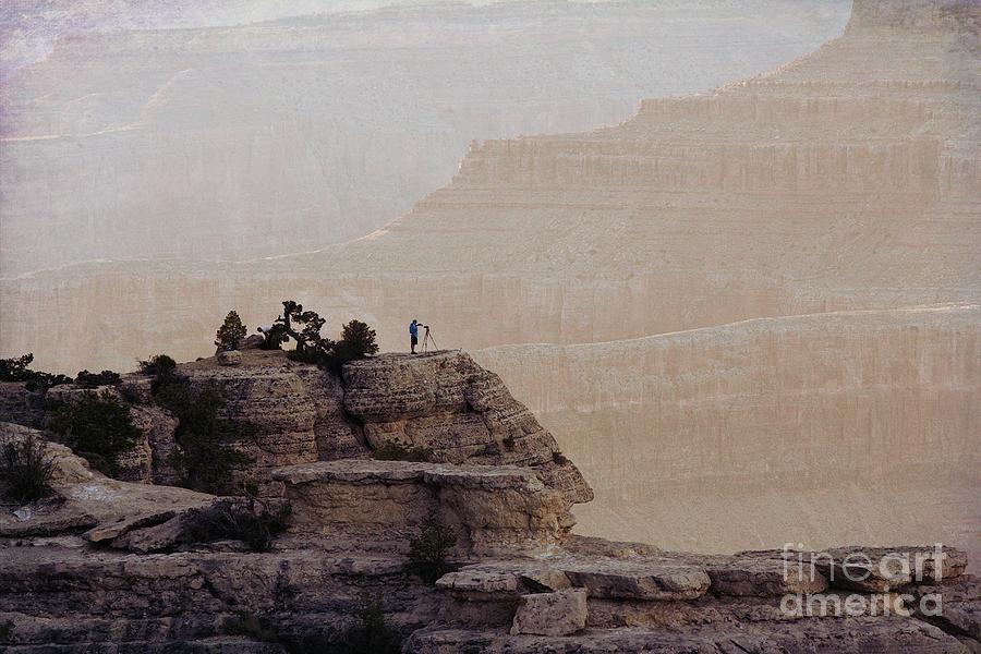 Southwest USA Grand Canyon Photographer View Tripod  Photograph by Chuck Kuhn