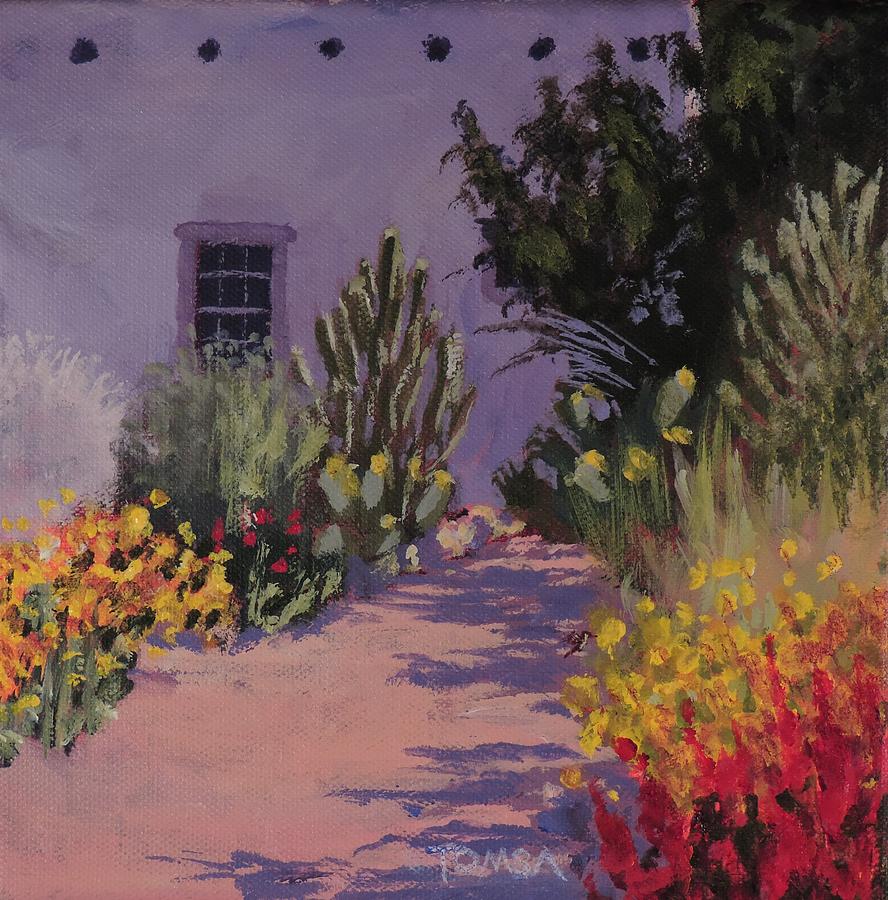  Southwestern Garden Path  Painting by Bill Tomsa