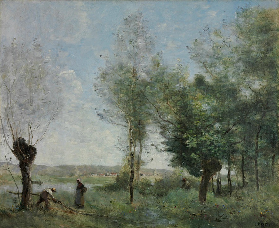 Souvenir of Coubron Painting by Jean-Baptiste-Camille Corot