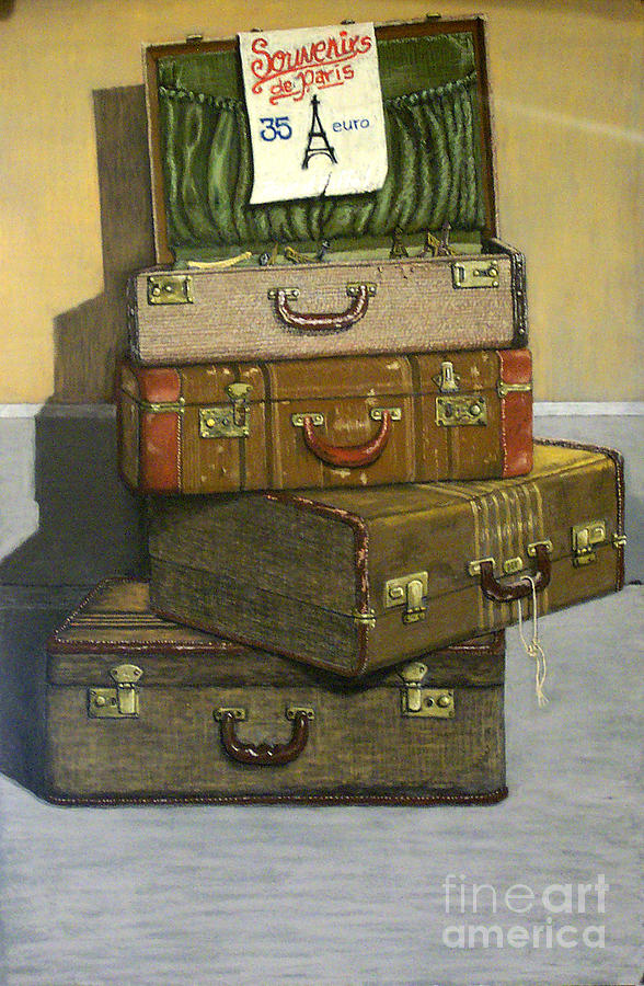 Still Life Painting - Souvenirs de Paris by David Francis Still Life Painting - Souvenirs de Paris by David Francis