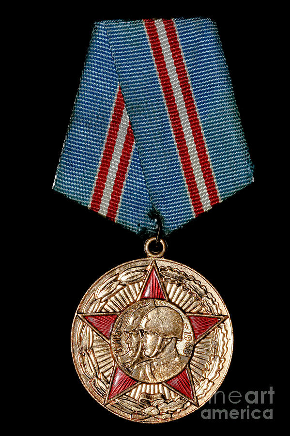 Soviet Military Medal Photograph by Yurix Sardinelly
