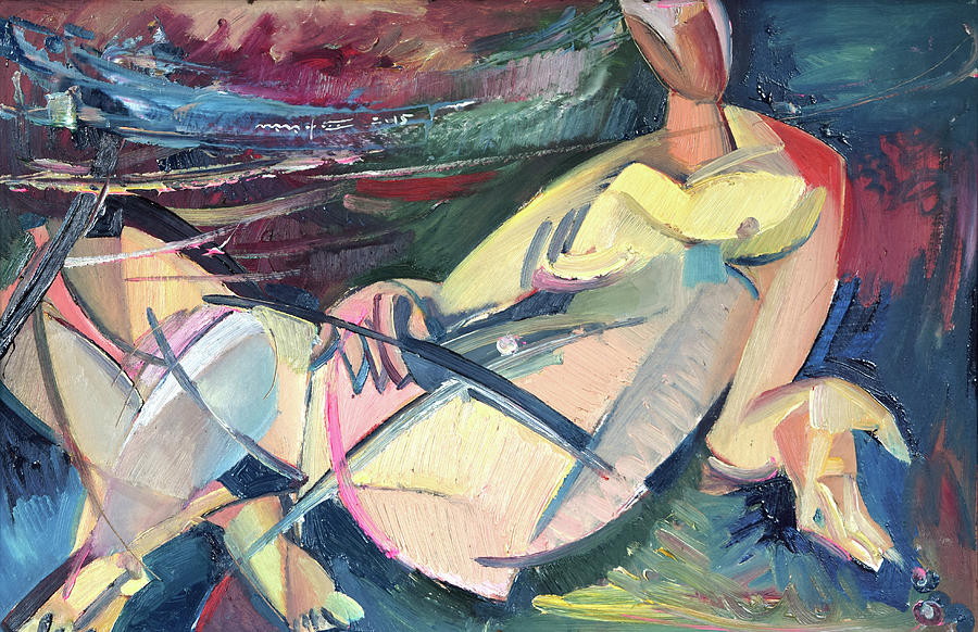 Impressionism Painting - Sowing by Nikolay Malafeev