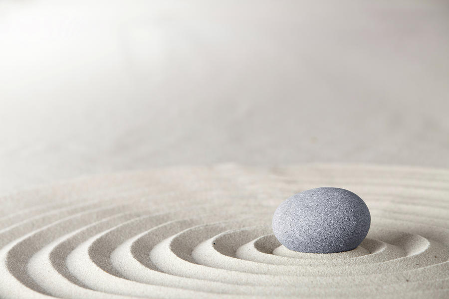 Spa Wellness Or Zen Meditation Stone Photograph by Dirk Ercken