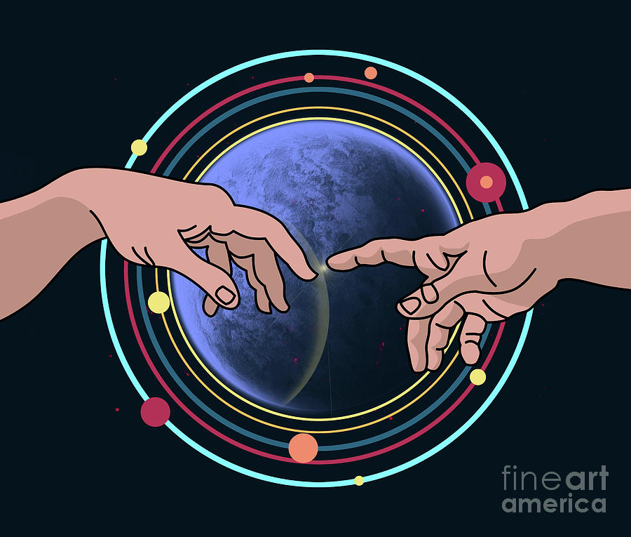 Space Digital Art - Space Blue by Mark Ashkenazi Space Digital Art - Space Blue by Mark Ashkenazi