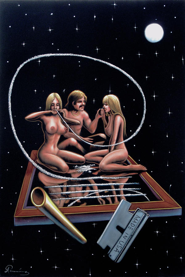 Space Cocaine Nudes R52 Painting by Arturo Ramirez Fine Art America