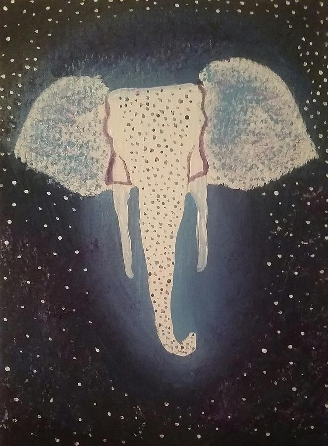 Space Painting - Space Elephant  by Vale Anoai