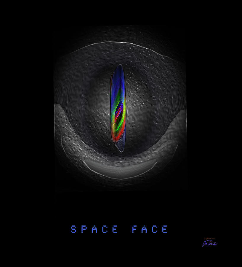 Space Face Digital Art by Joe Paradis