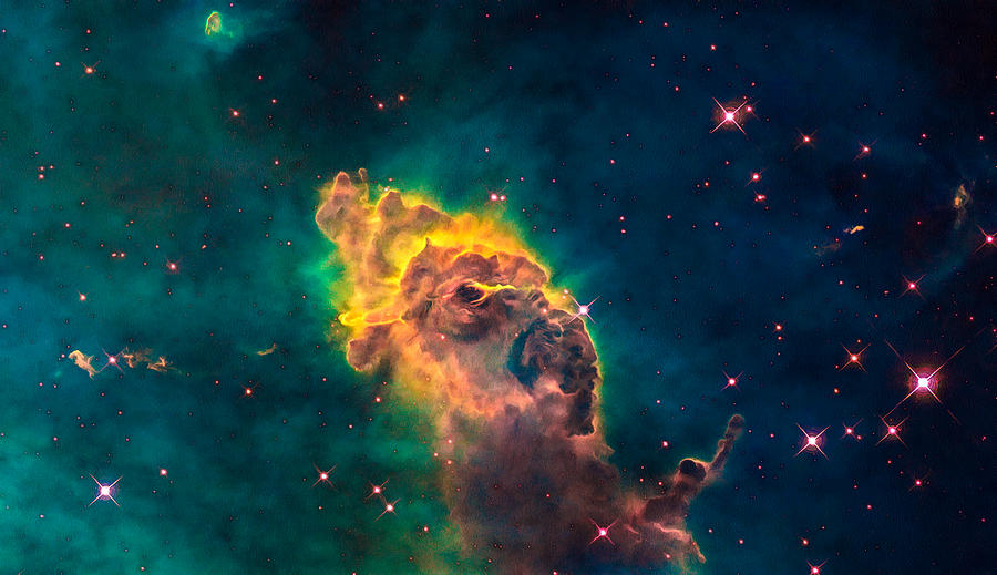 Space image Carina Nebula pillar Photograph by Matthias Hauser