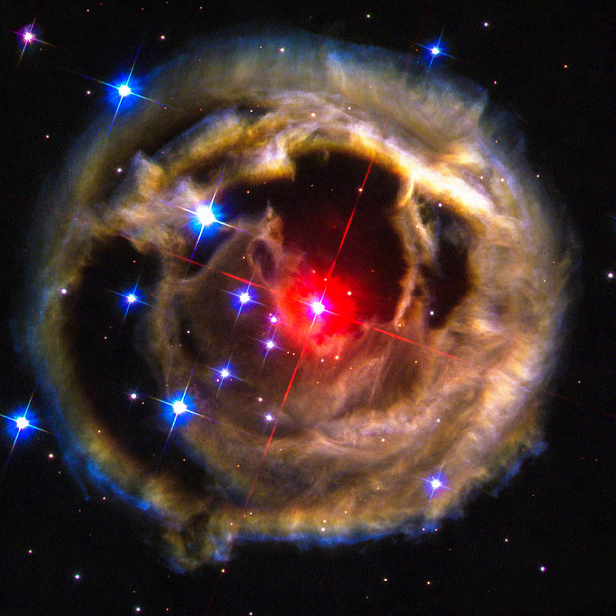 Space image - erupting star Photograph by Matthias Hauser