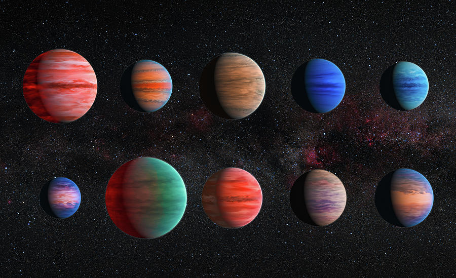 Space Image Jupiter exoplanets Digital Art by Matthias Hauser