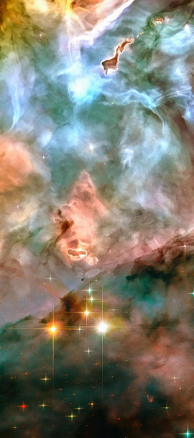 Space image - stars and nebula Photograph by Matthias Hauser