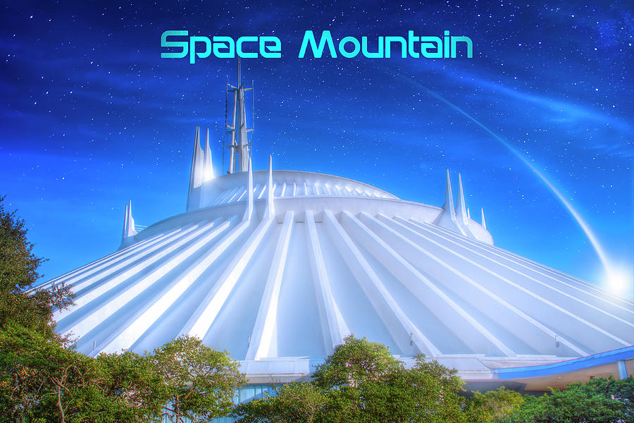 Space Mountain Poster Version Photograph by Mark Andrew Thomas