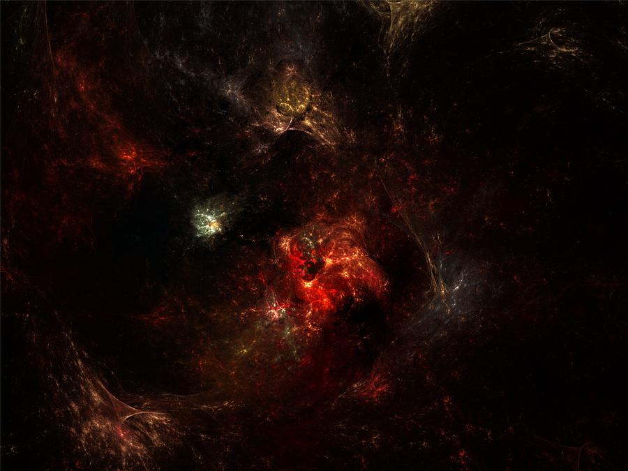 Space Nebula 2 Digital Art by David Lane