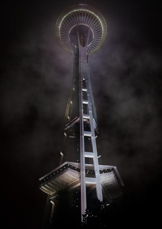 Space Needle By Night-2 Photograph