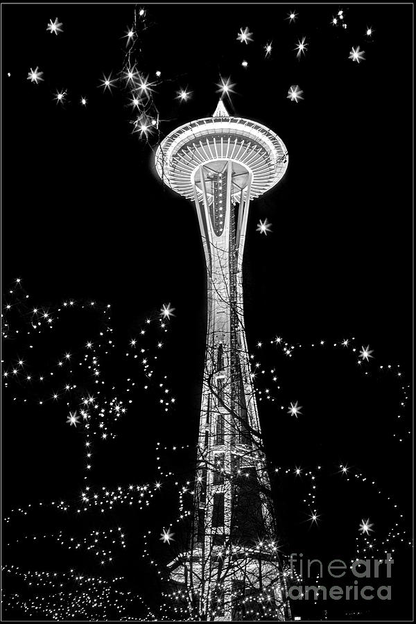 Space Needle Sparkle Photograph by Sonya Lang