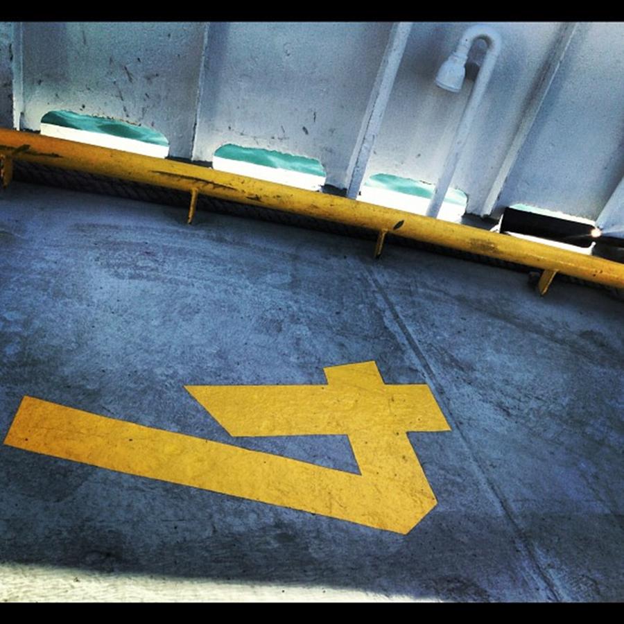 Space Number For Cars On Ferry Boat Photograph by Juan Silva