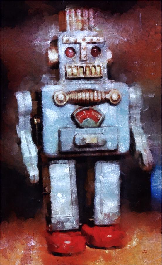 Space Robot Painting by Esoterica Art Agency - Fine Art America