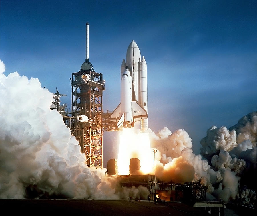 Space Shuttle Columbia - First Launch 1981 Photograph by War Is Hell Store