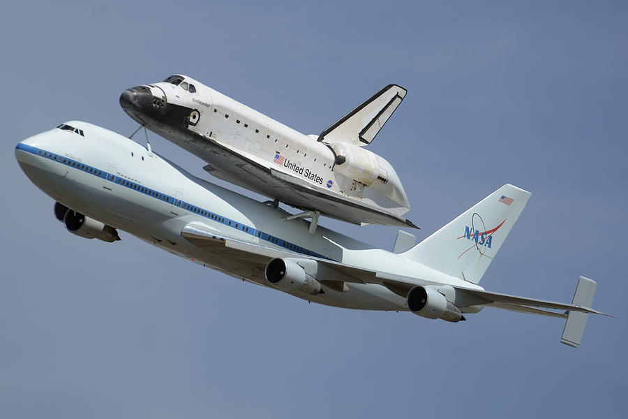 Space Shuttle Endeavour Over LAX September 21 2012 Photograph by Brian Lockett