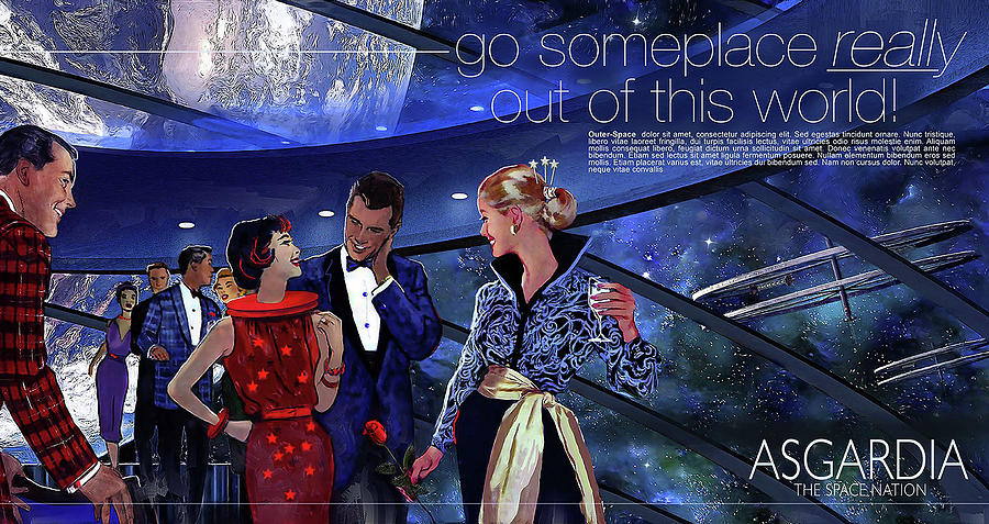 Space Travel Poster Digital Art by James Vaughan