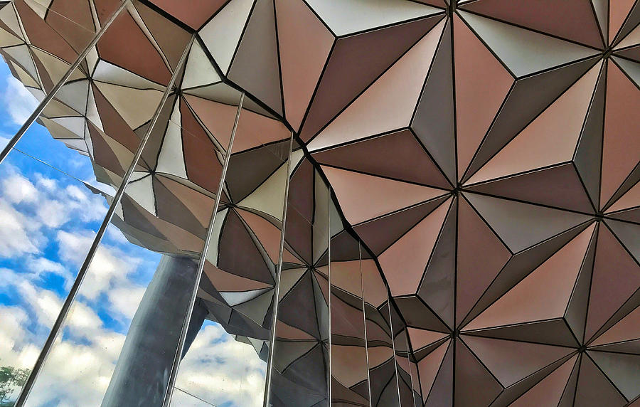 Spaceship Earth And Sky Photograph