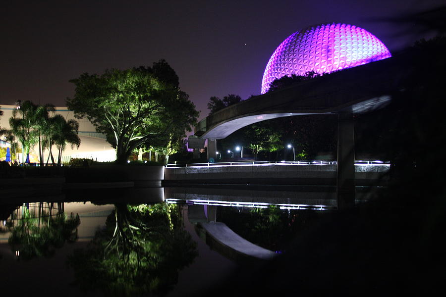 Spaceship Earth at Night Photograph by Vadim Levin