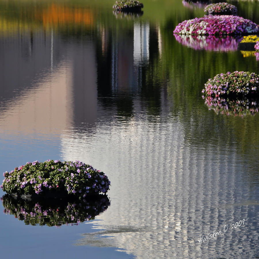 Flower Photograph - Spaceship Earth Reflection by Lyle  Huisken