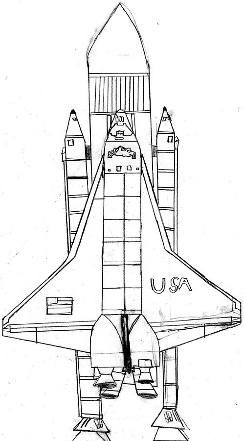 space ship drawings