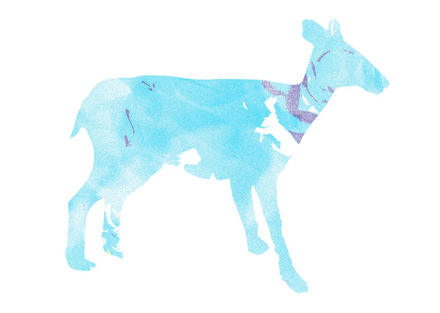 Minimal Digital Art - Spacy Deer by Poster Book Minimal Digital Art - Spacy Deer by Poster Book