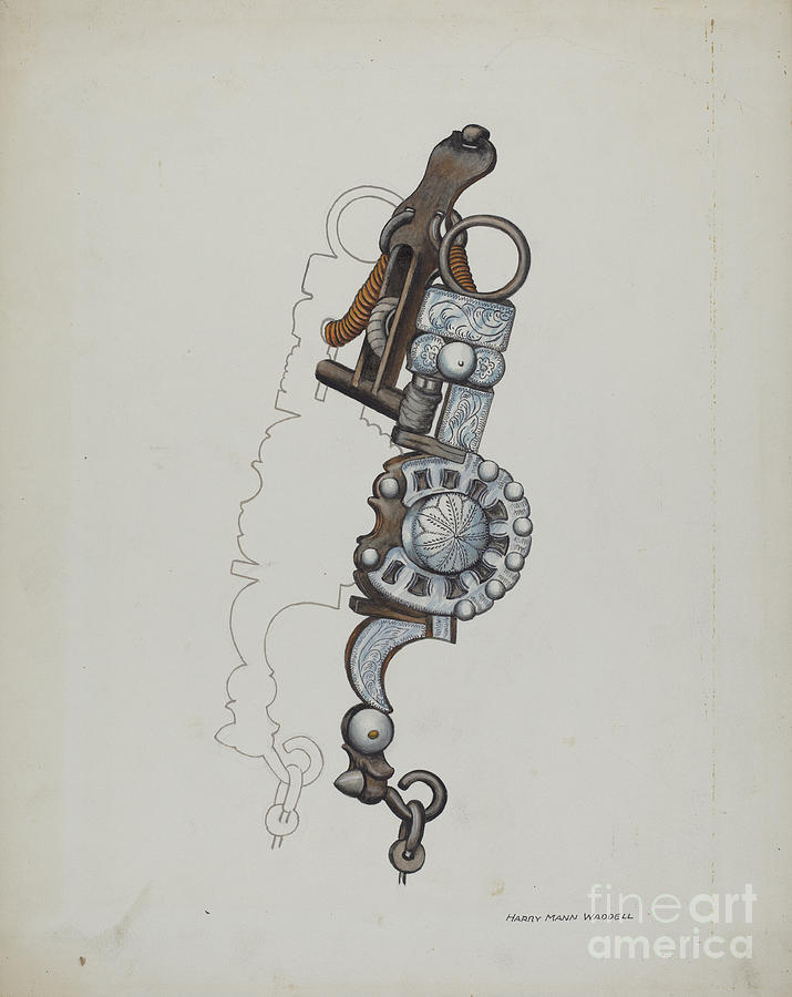 Spade Bit Drawing by Eva Fox And Harry Mann Waddell Fine Art America