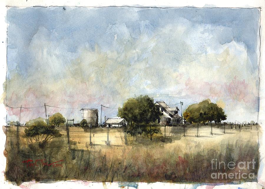 Spade Ranch, South Camp Study Painting by Tim Oliver