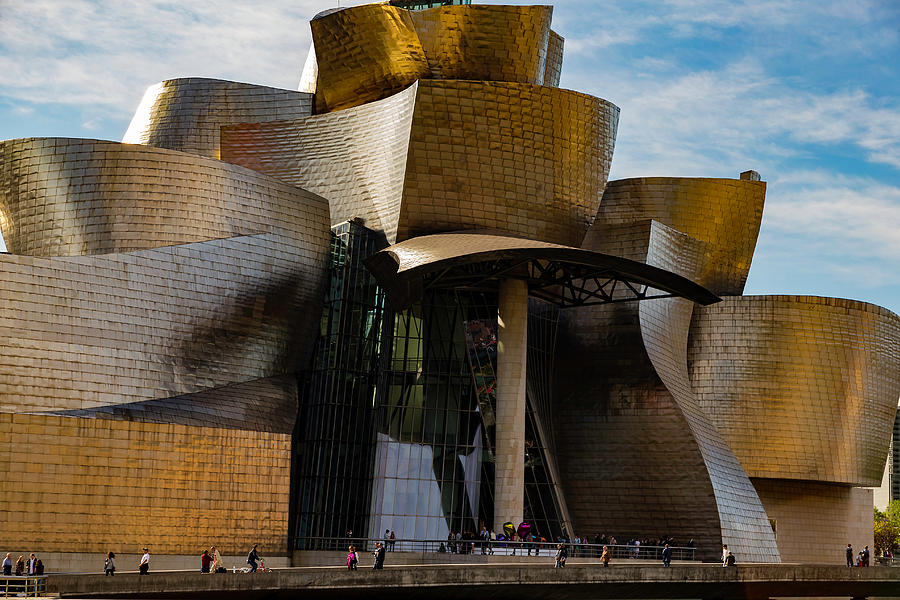 The Guggenheim Museum Spain Bilbao  Photograph by Andy Myatt