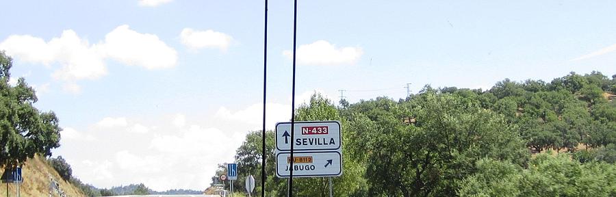 Spain Highway Sign II Towards Seville Photograph by John Shiron
