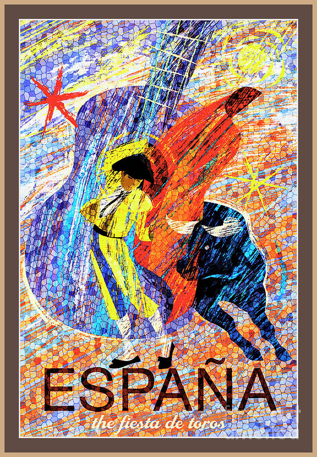 spanish boat wall art INSTANT DOWNLOAD religious spain art retro travel digital print Spain Travel Poster L/'espagne Tourisme