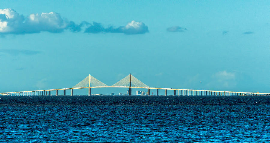 Tampa Photograph - Span Over St. Petersburg by Marvin Spates