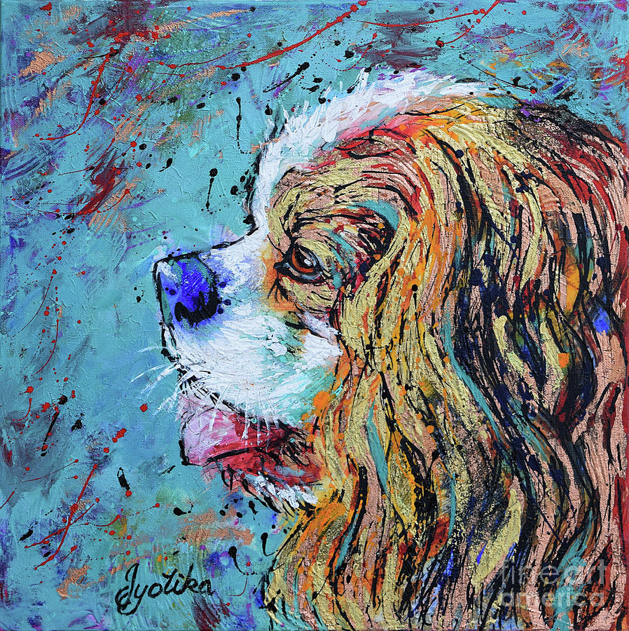 Spaniel Toy Dog Painting by Jyotika Shroff
