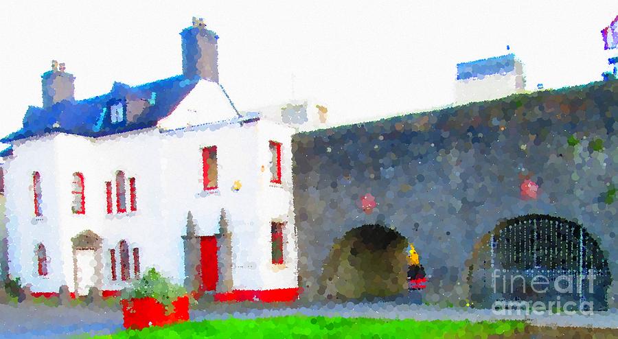 Spanish arch galway city artwork  Painting by Mary Cahalan Lee - aka PIXI