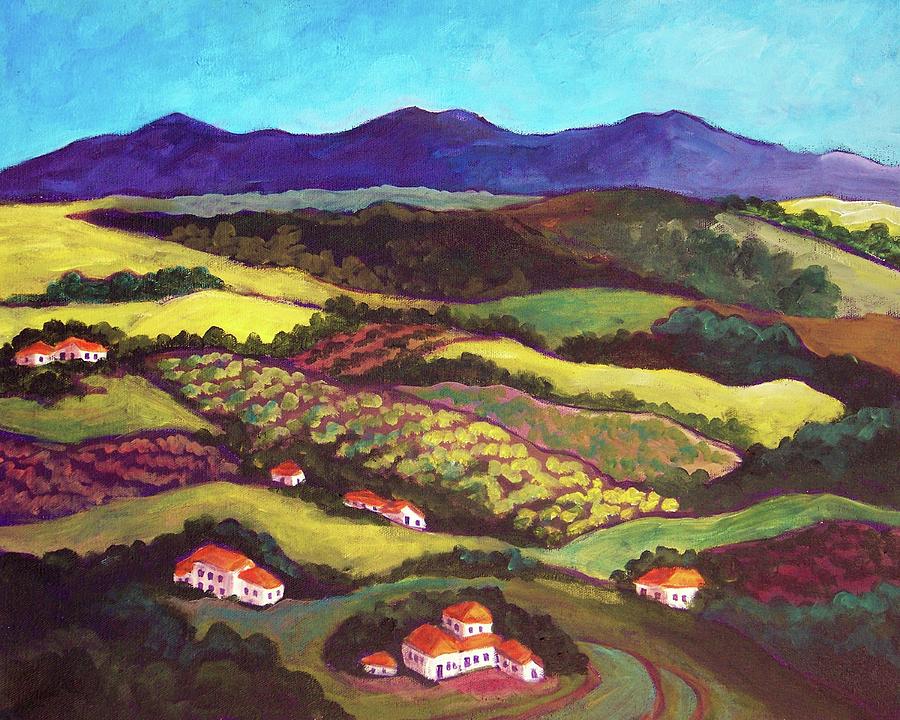 Spanish Countryside Painting by Candy Mayer