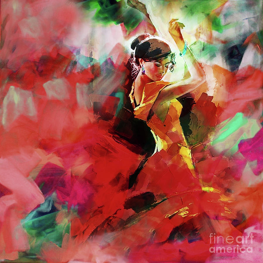 Spanish Dance Painting by Gull G
