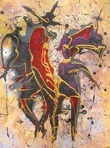 Dance Painting - Spanish Dance by Olga Dmytrenko Dance Painting - Spanish Dance by Olga Dmytrenko