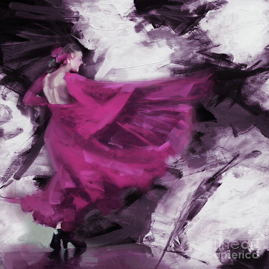 Spanish Dancer girl 87u Painting by Gull G