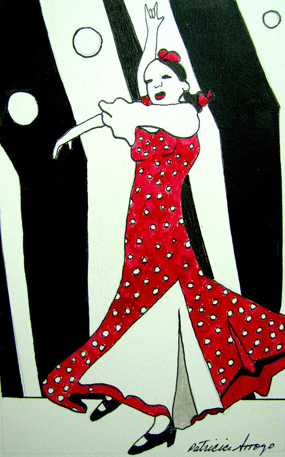 Spanish Dancer II  Drawing by Patricia Arroyo