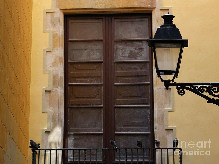 Spanish Door With Lamp Photograph By Carol Groenen