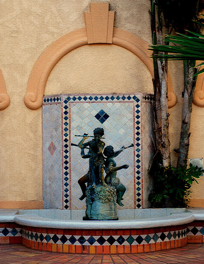 Architecture Photograph - Spanish Fountain by Lyle  Huisken