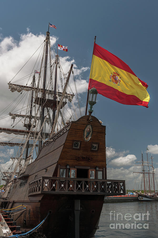 Spanish Galeon Sailing Vessel Photograph by Dale Powell